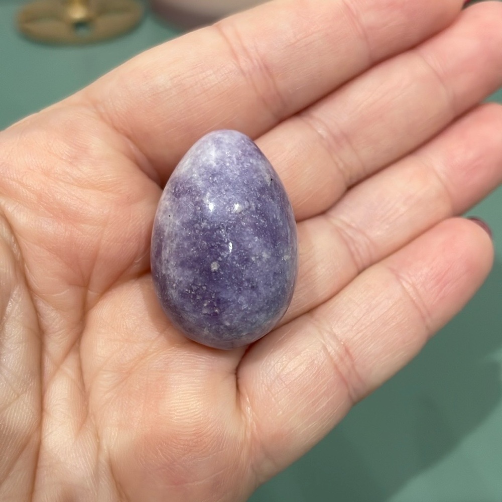 Lepidolite Crystal Egg